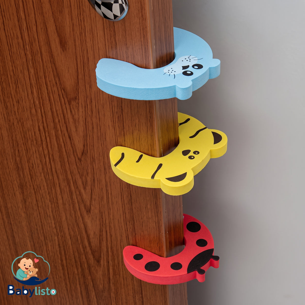 Baby Safety Door Stopper - Cute Animal Anti-Pinch Finger Guard (2/5 Pack)