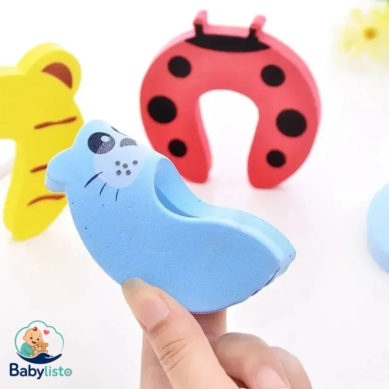 Baby Safety Door Stopper - Cute Animal Anti-Pinch Finger Guard (2/5 Pack)