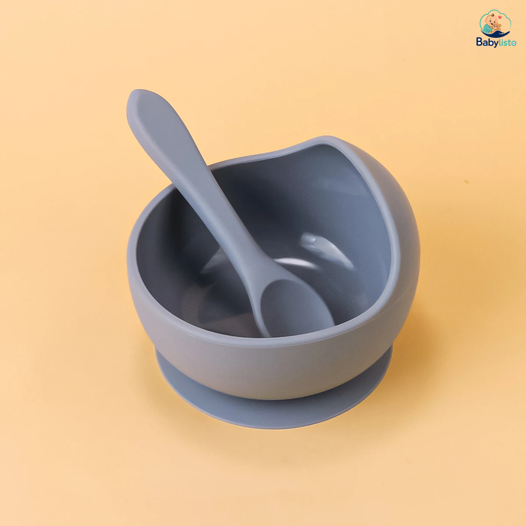 Set de 2 Cuencos de Silicona con Ventosa
