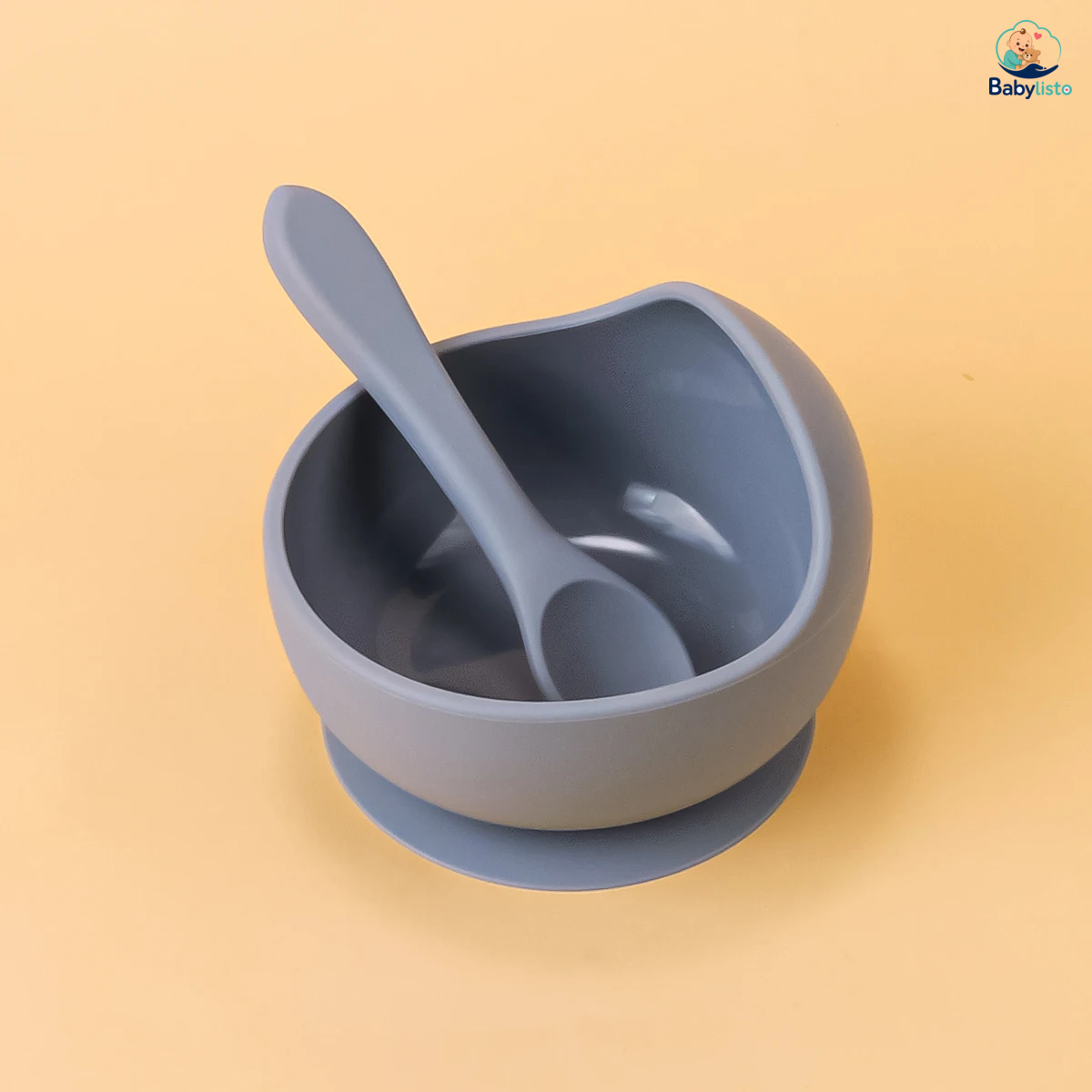 Set de 2 Cuencos de Silicona con Ventosa
