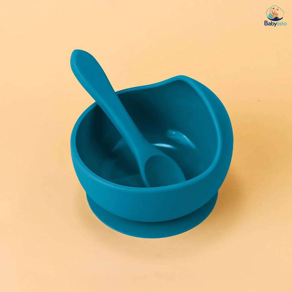 Set de 2 Cuencos de Silicona con Ventosa