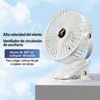 Ventilador Clip Recargable