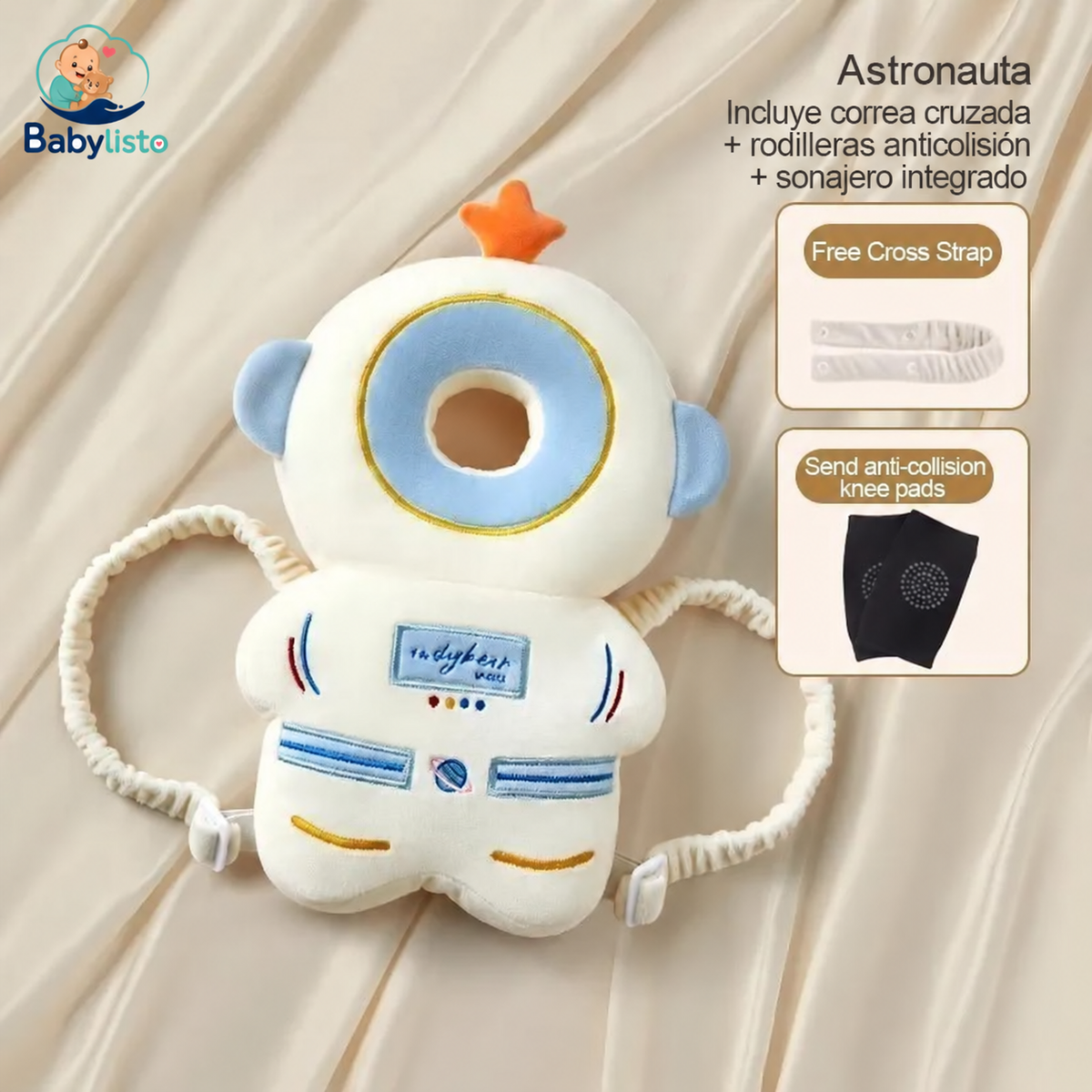 Almohada Protectora Antigolpes para Bebé