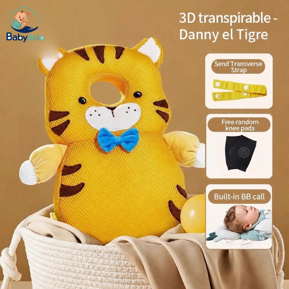 Almohada Protectora Antigolpes para Bebé