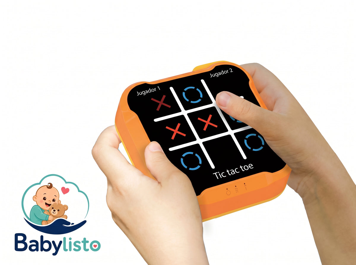 Electronic Tic-Tac-Toe Game - Portable Multi-Mode Board Game for Kids & Adults