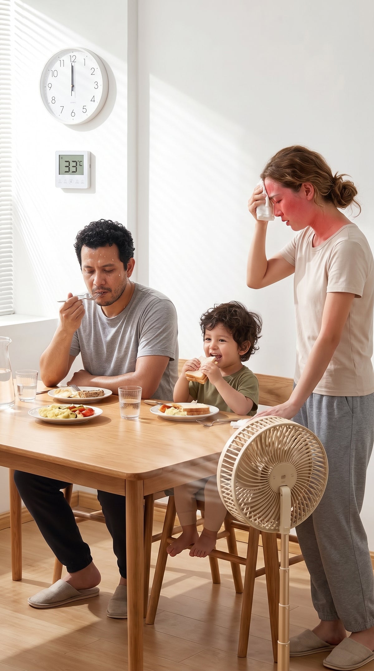 Ventilador de Mesa Grande Recargable