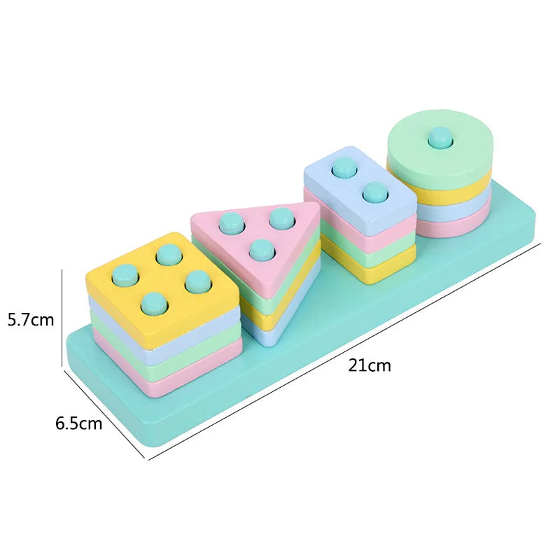 Rompecabezas 3D de Madera Montessori