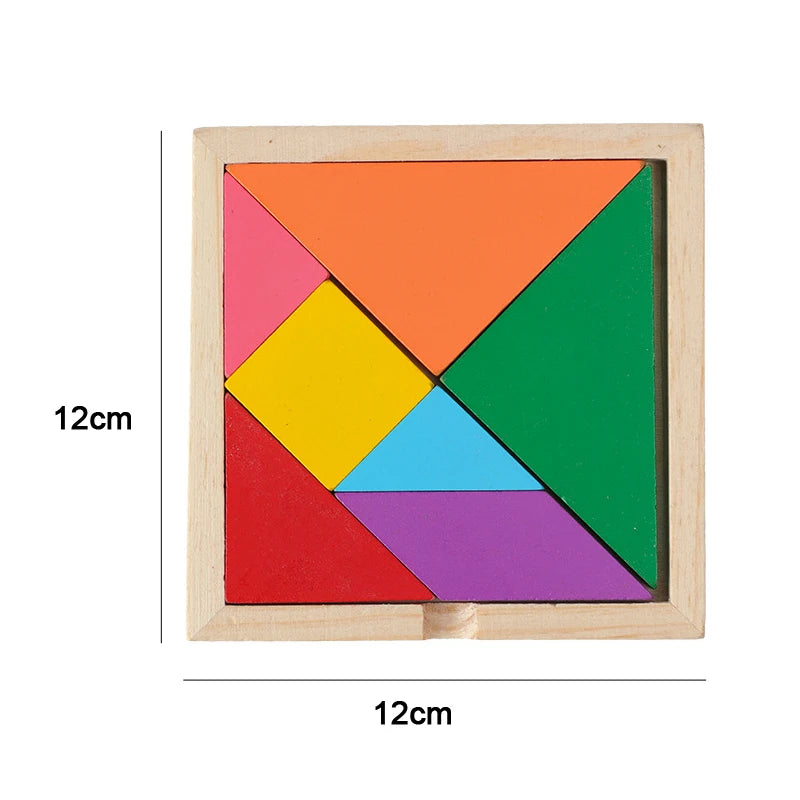 Rompecabezas 3D de Madera Montessori