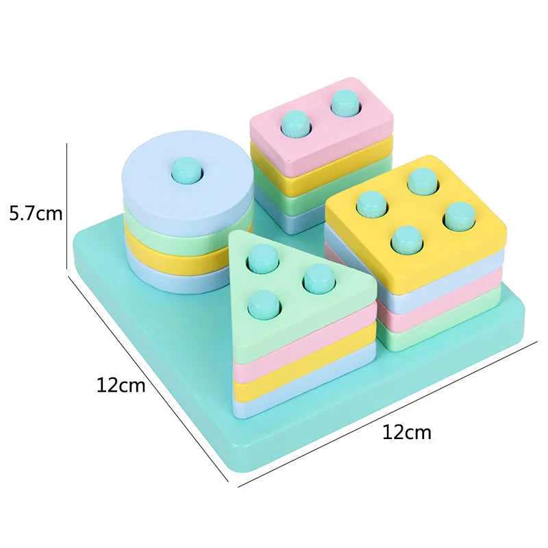 Rompecabezas 3D de Madera Montessori