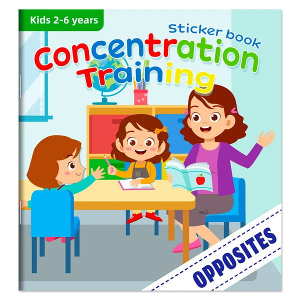 Libro de Pegatinas Montessori para Niños