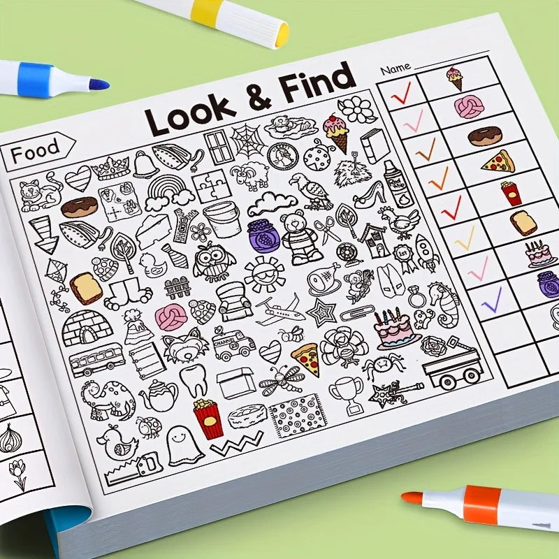 Libro para Colorear y Buscar Objetos - Actividades para Niños