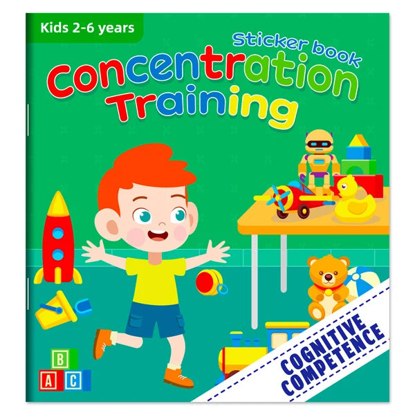 Libro de Pegatinas Montessori para Niños