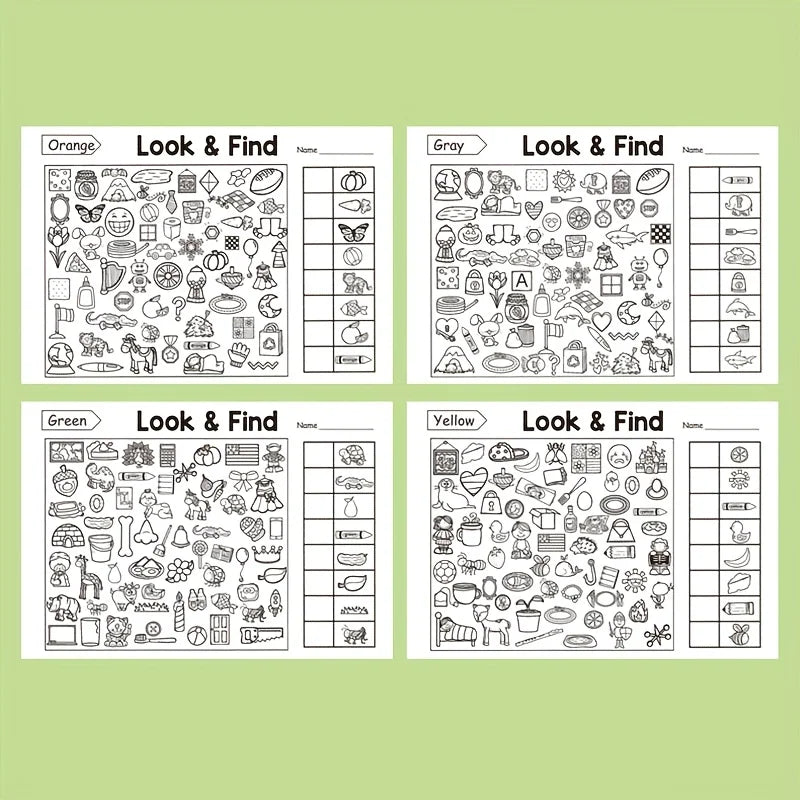 Libro para Colorear y Buscar Objetos - Actividades para Niños
