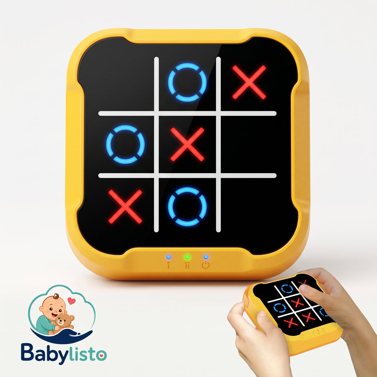 Electronic Tic-Tac-Toe Game - Portable Multi-Mode Board Game for Kids & Adults