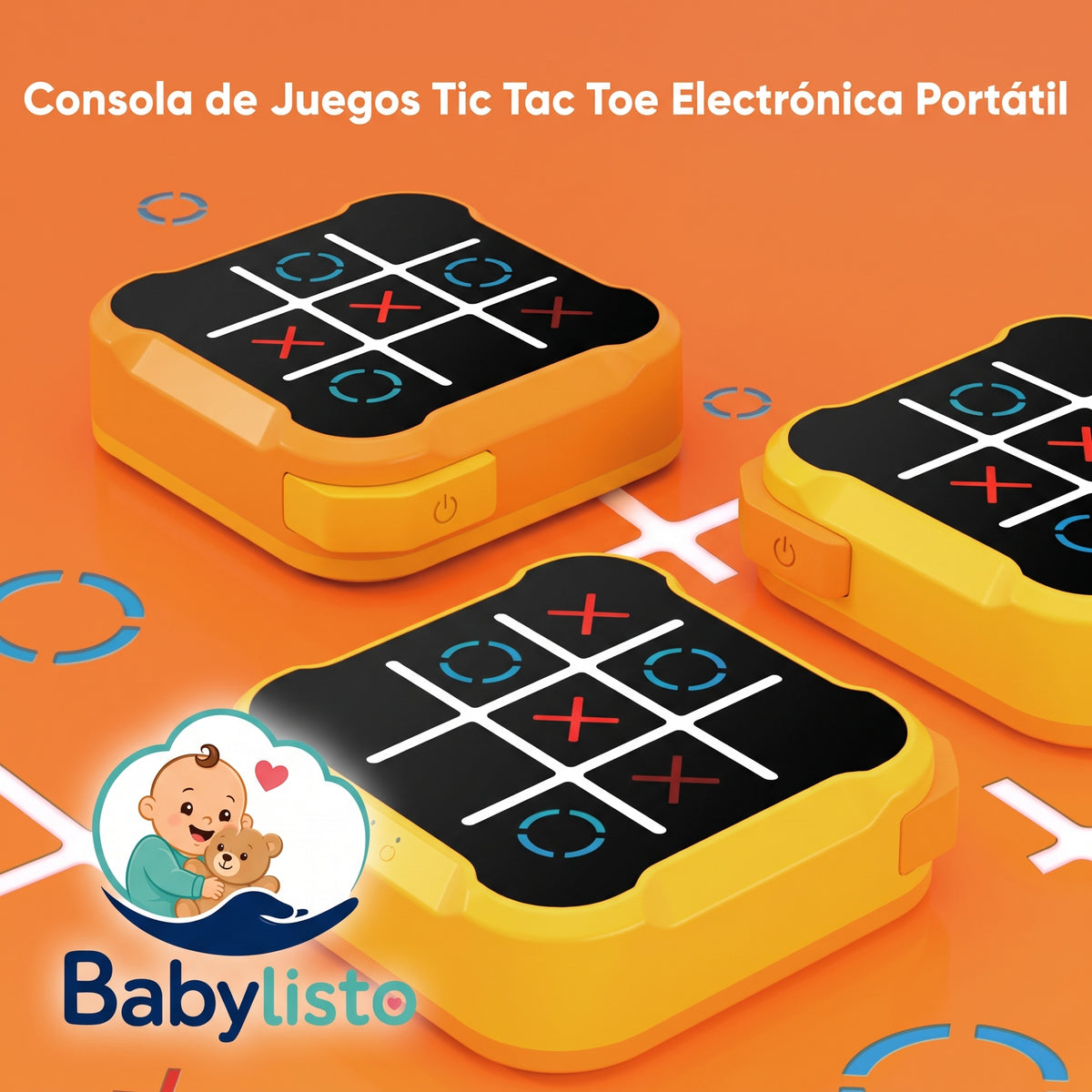 Electronic Tic-Tac-Toe Game - Portable Multi-Mode Board Game for Kids & Adults