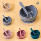 Set de 2 Cuencos de Silicona con Ventosa