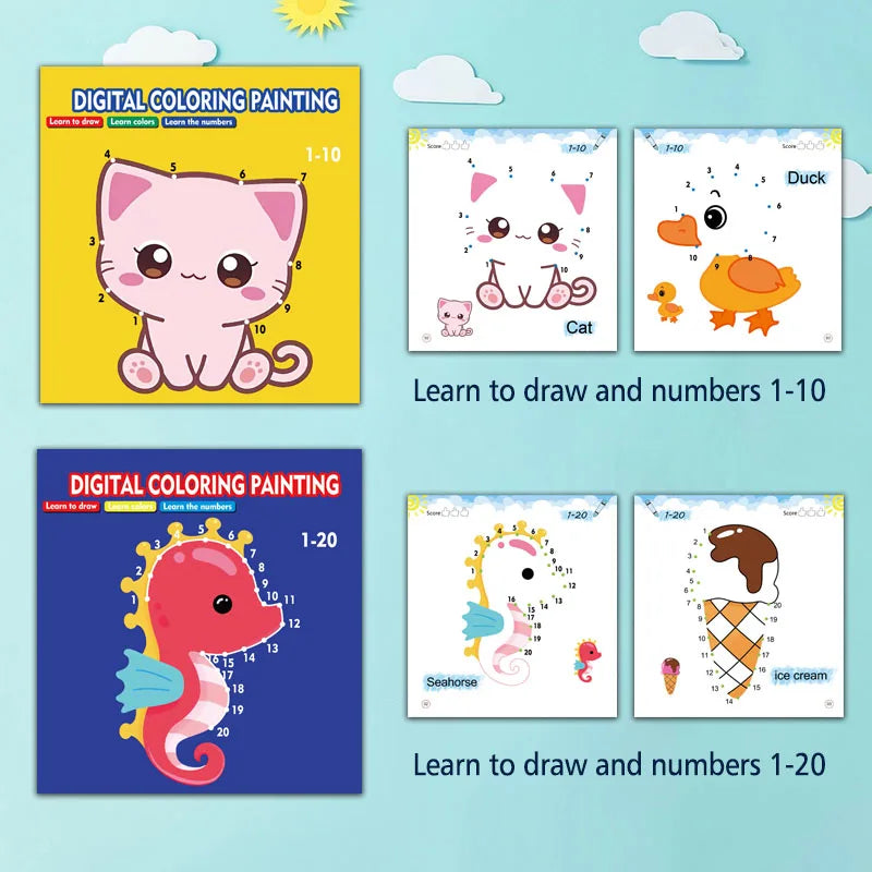 Cuaderno de Dibujo y Números
