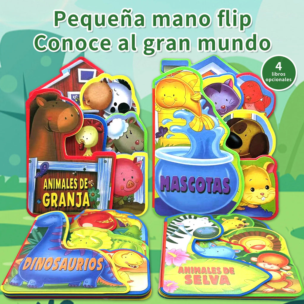 Libro de Cuentos Foam para Bebé - Resistente a Roturas, Animales Tiernos
