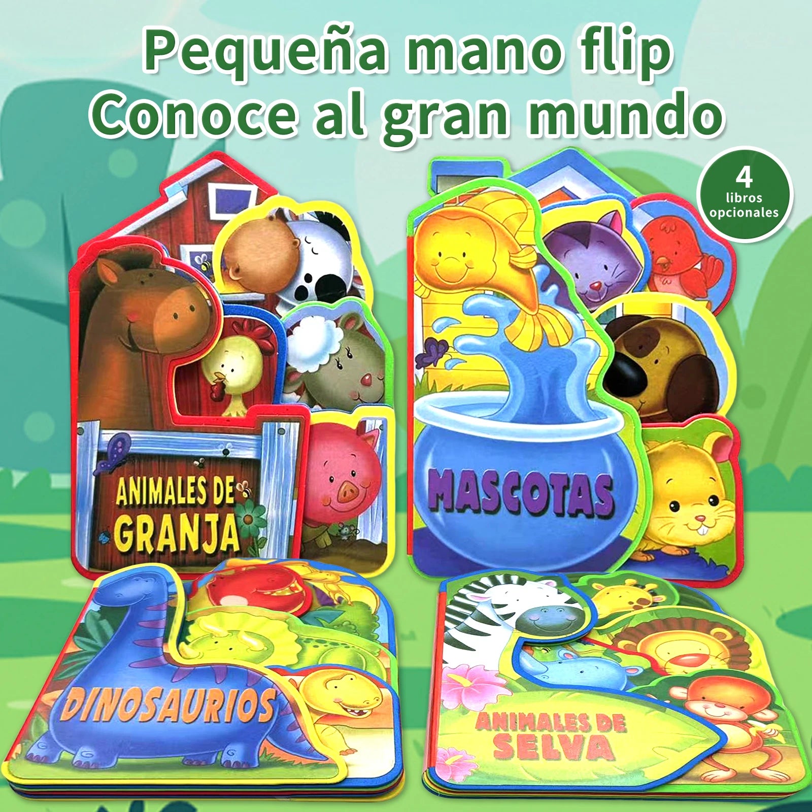 Libro de Cuentos Foam para Bebé - Resistente a Roturas, Animales Tiernos
