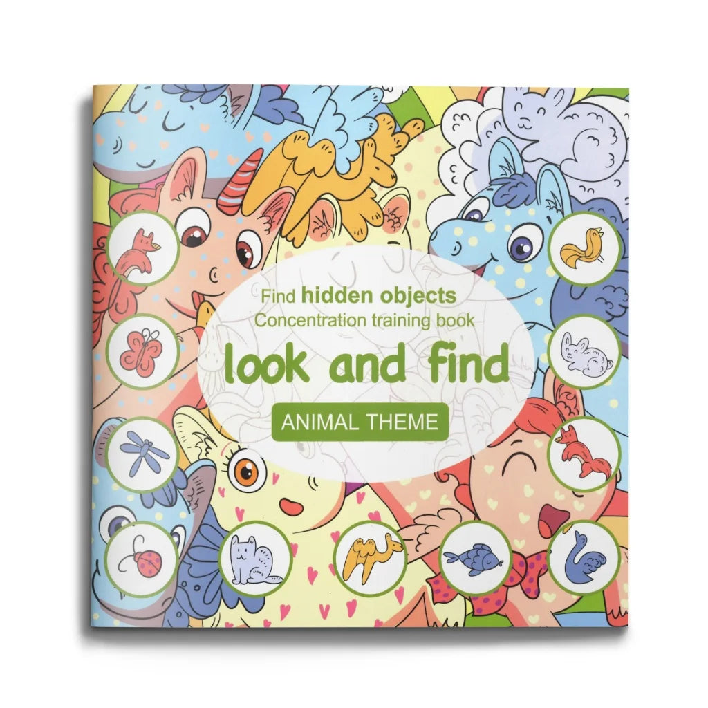 Libro Busca y Encuentra para Niños - Entrena la Concentración