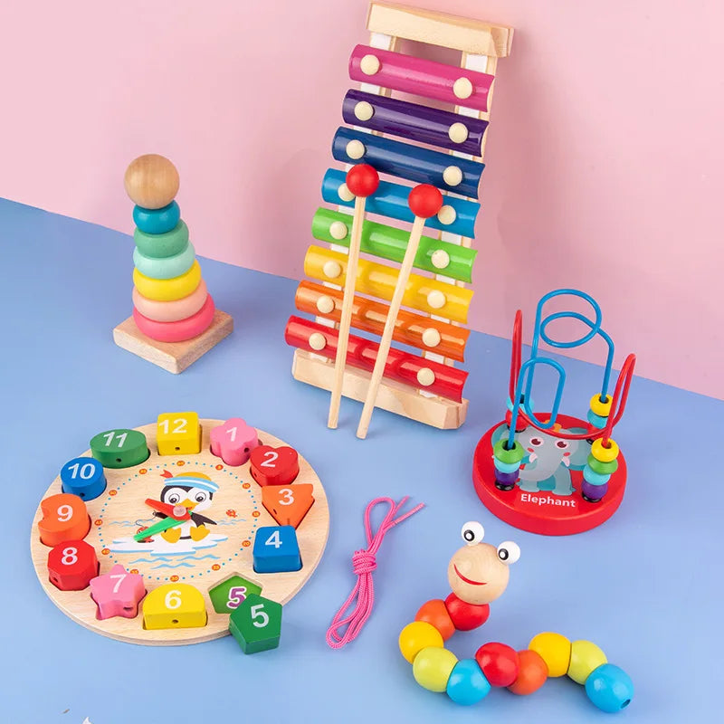 Rompecabezas 3D de Madera Montessori