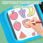 Libro de Dibujo Borrable Reutilizable con Marcadores para Niños