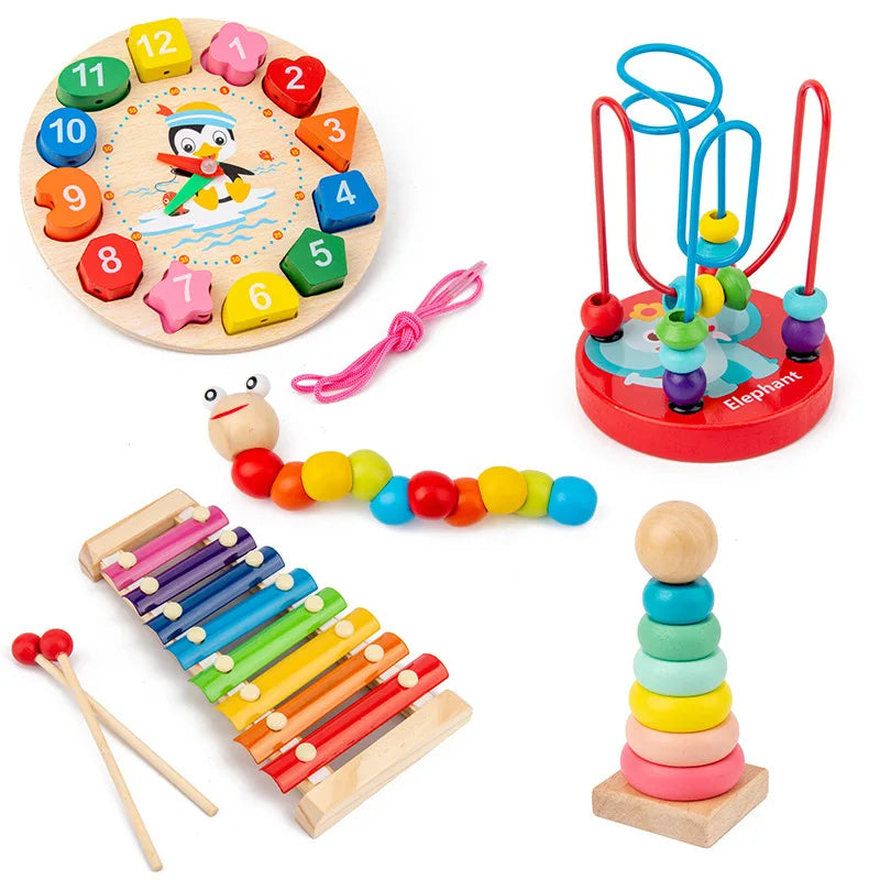 Rompecabezas 3D de Madera Montessori