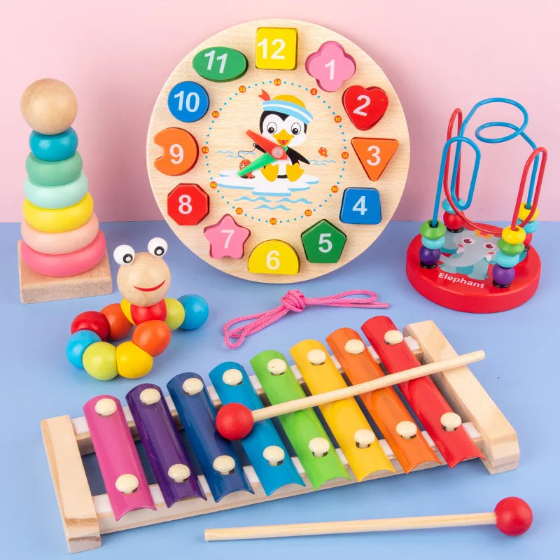 Rompecabezas 3D de Madera Montessori