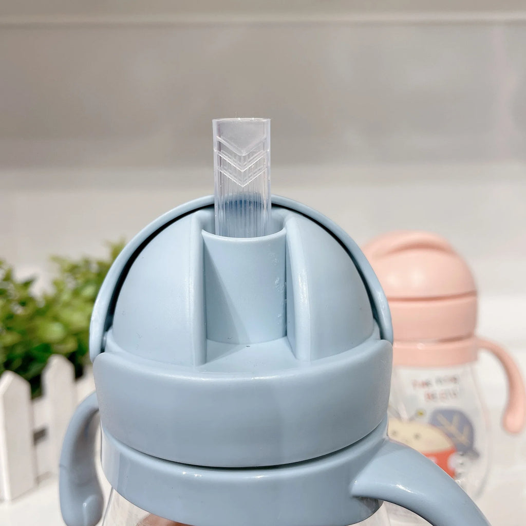 Baby Water Cup Straw Cute Kindergarten Children Water Cup With Gravity Ball Duckbill Cup Infant Drinking Cup
