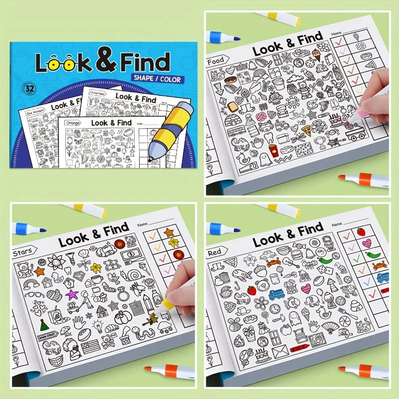 Libro para Colorear y Buscar Objetos - Actividades para Niños