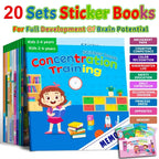Libro de Pegatinas Montessori para Niños
