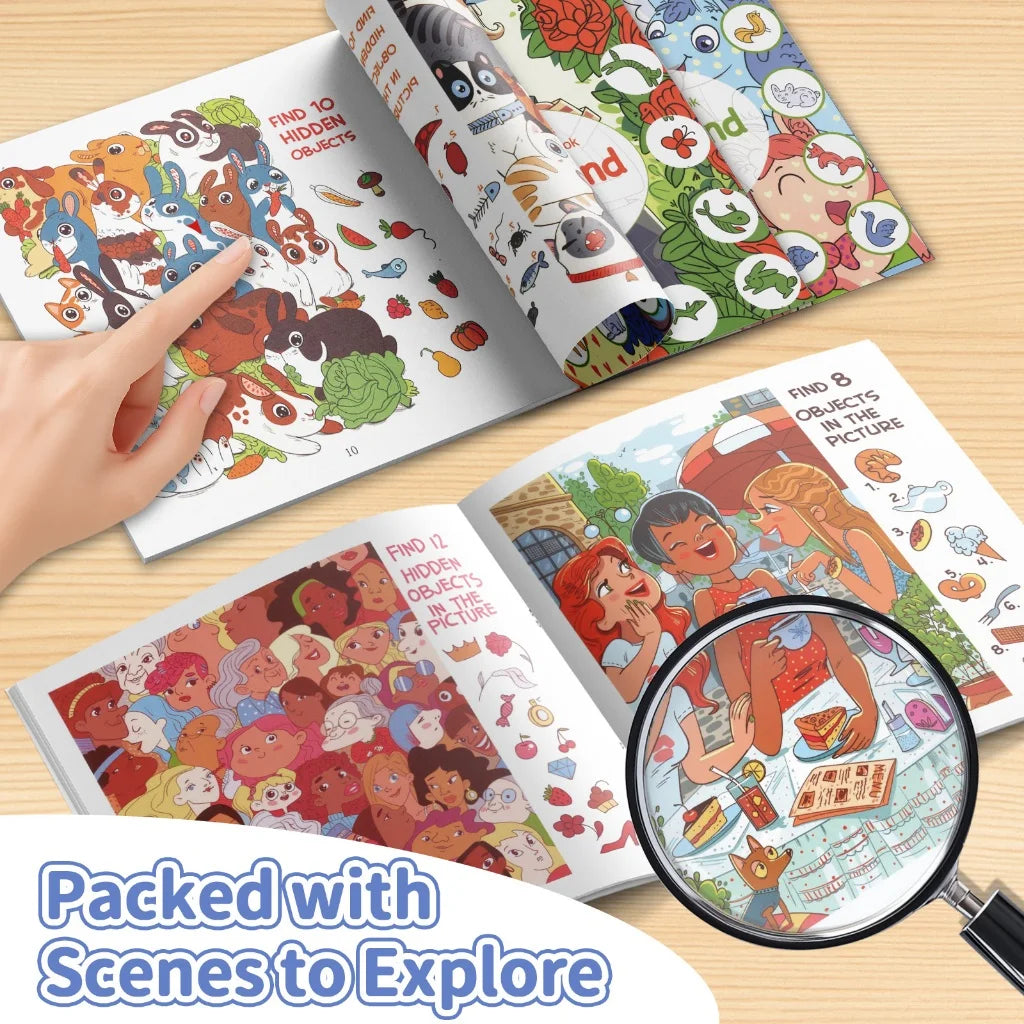 Libro Busca y Encuentra para Niños - Entrena la Concentración
