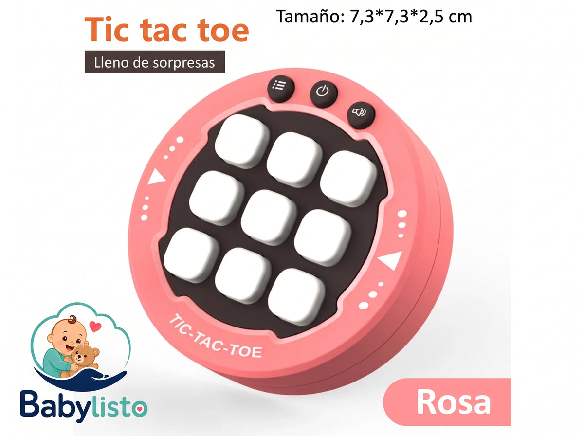 Electronic Tic-Tac-Toe Game - Portable Multi-Mode Board Game for Kids & Adults